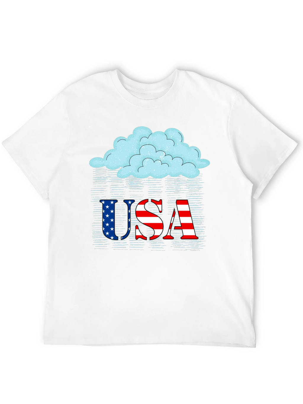 USA Patriotic Cloud Graphic Tee
