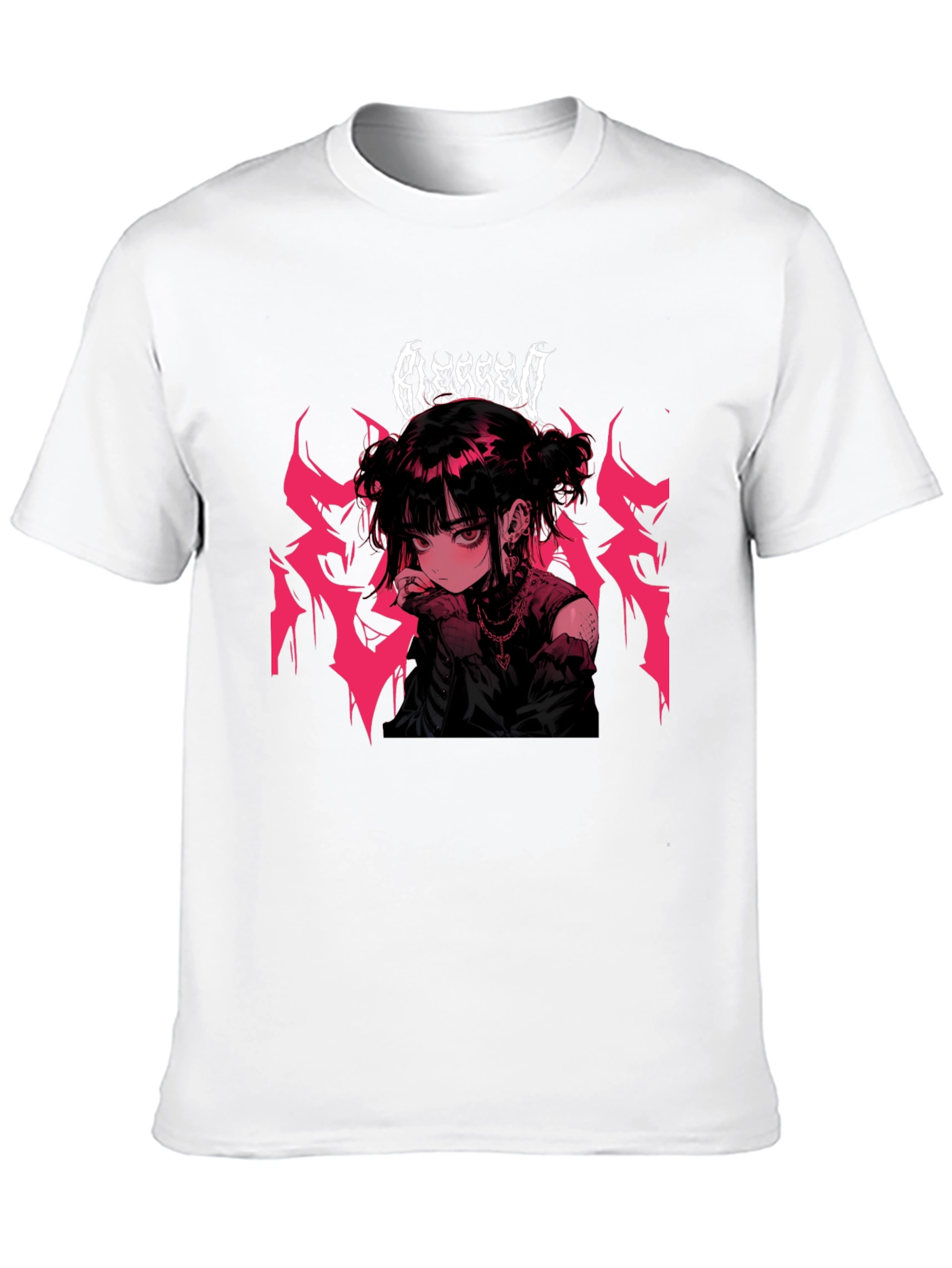 Blessed Anime Girl Black T-Shirt