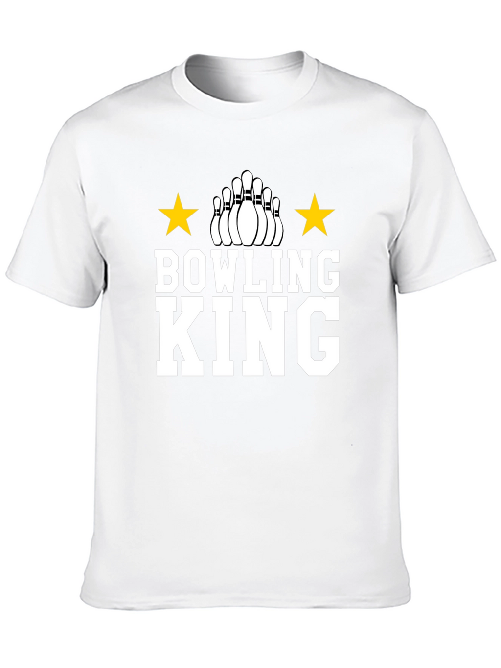 Bowling King T-Shirt - Black Graphic Tee