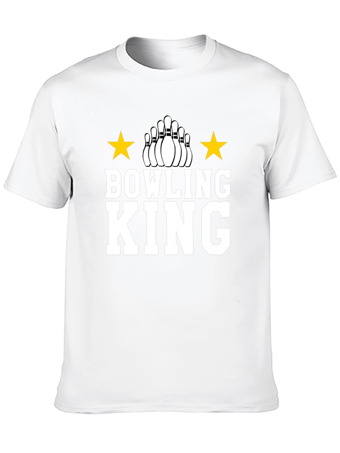 Bowling King T-Shirt - Black Graphic Tee