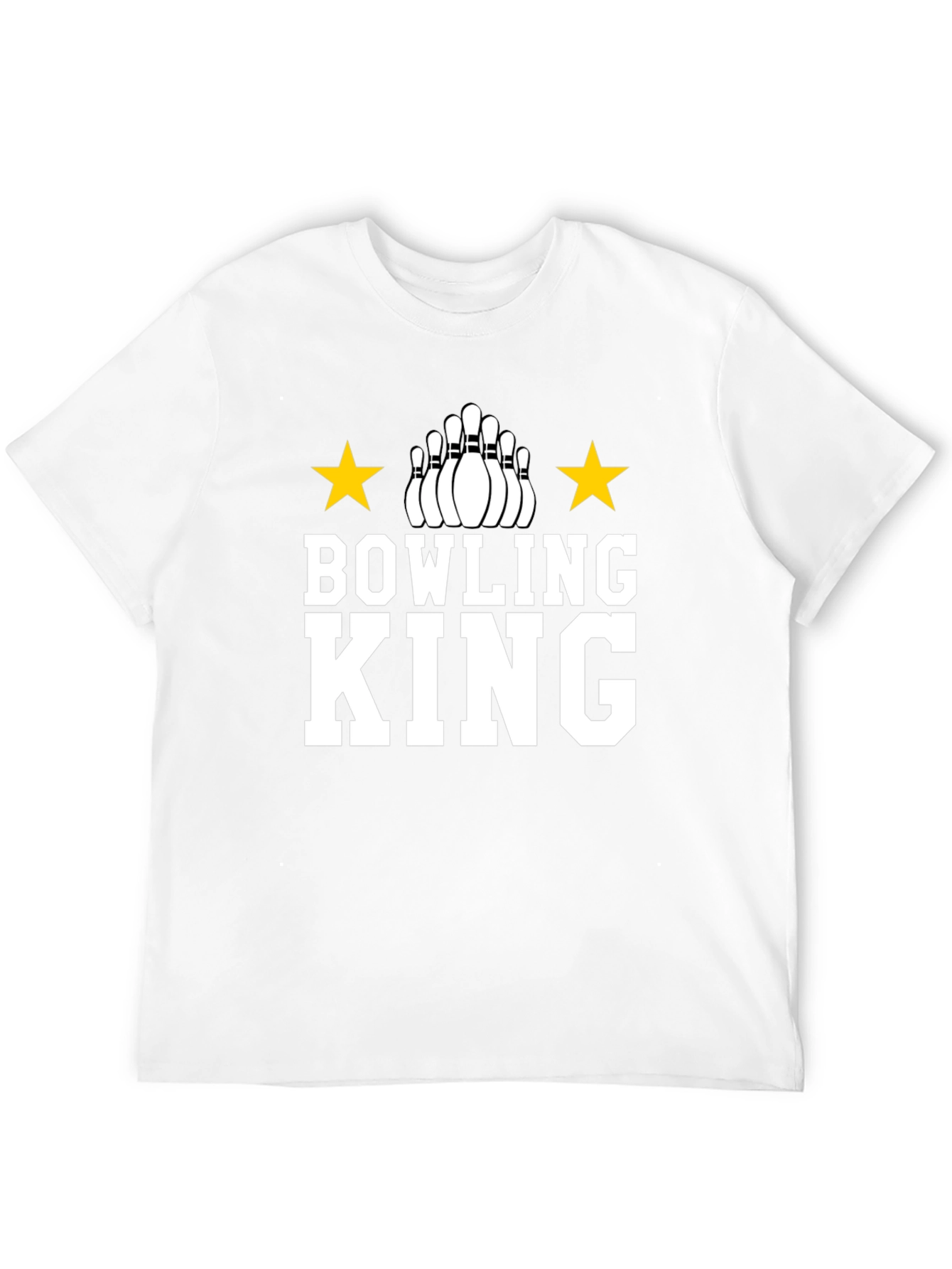 Bowling King T-Shirt - Black Graphic Tee