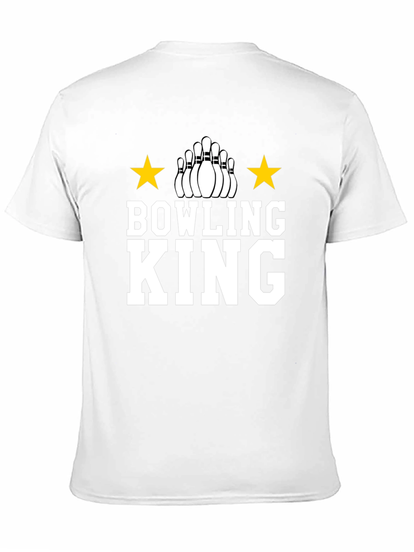 Bowling King T-Shirt - Black Graphic Tee