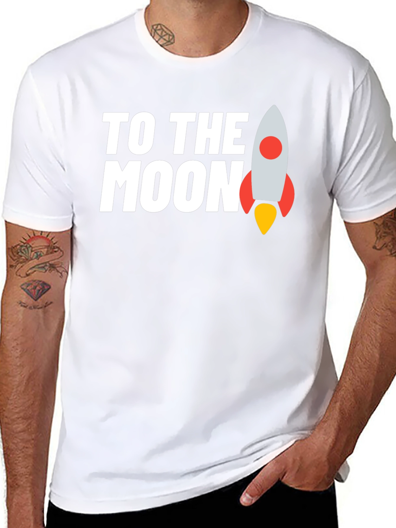 To The Moon T-Shirt - Crypto Rocket Tee