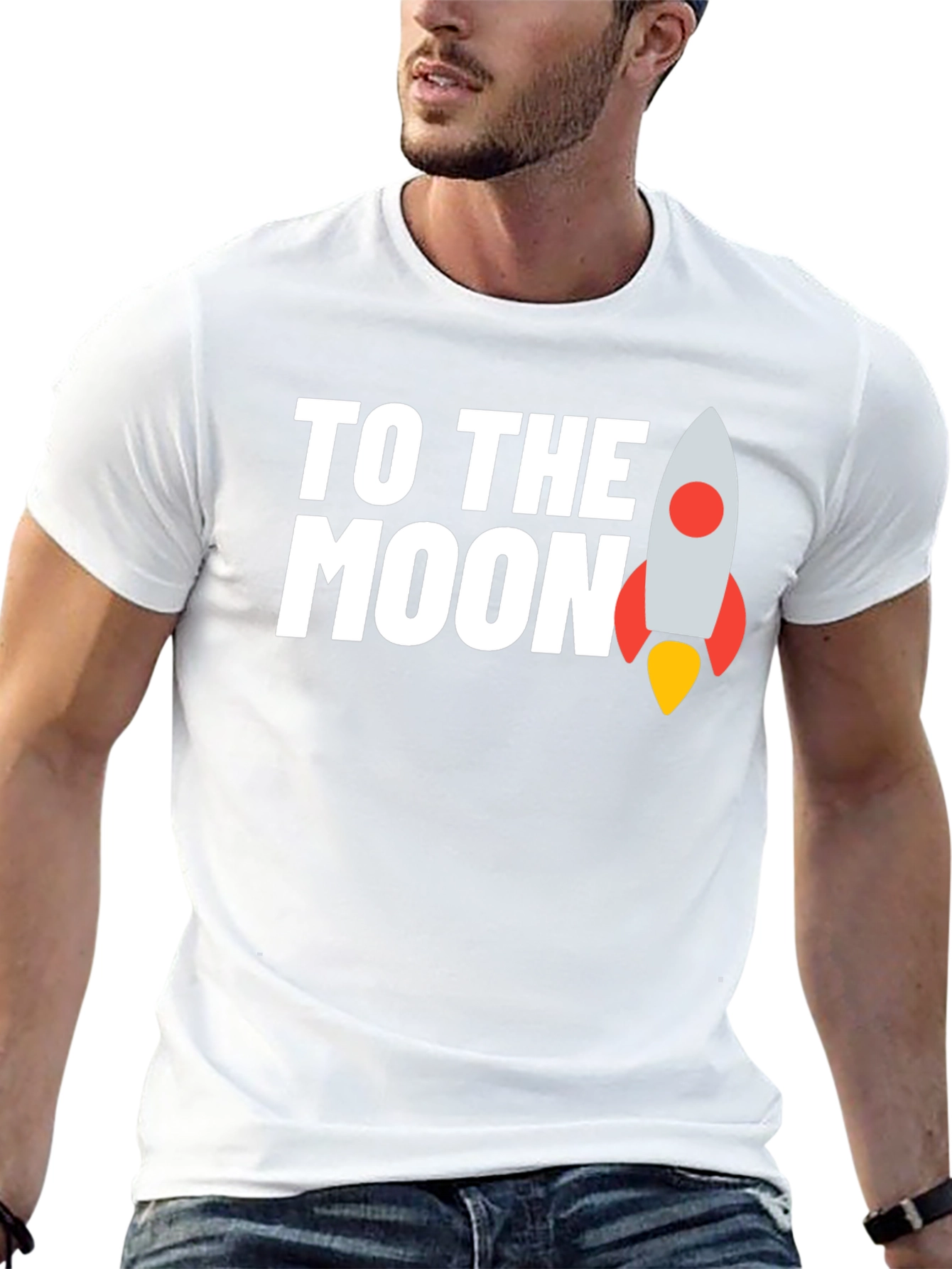 To The Moon T-Shirt - Crypto Rocket Tee