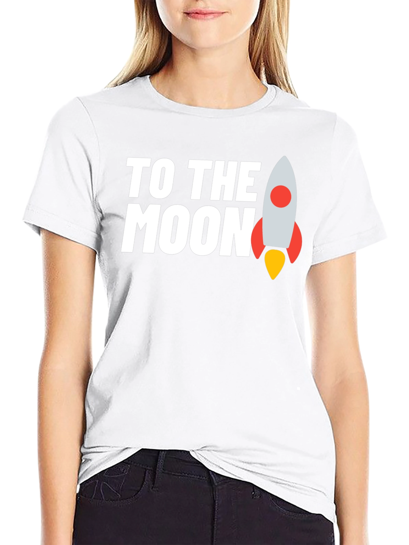 To The Moon T-Shirt - Crypto Rocket Tee