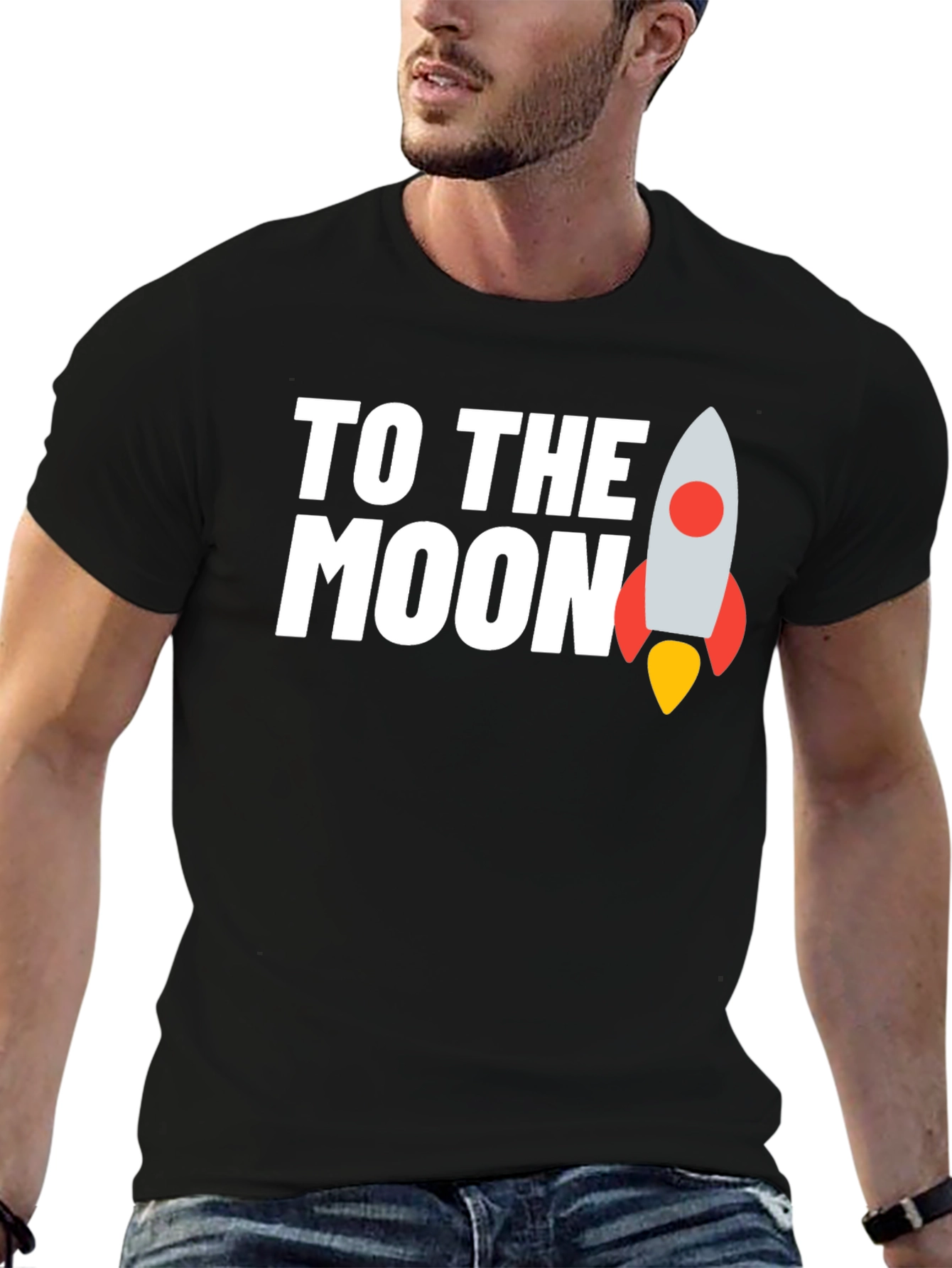 To The Moon T-Shirt - Crypto Rocket Tee