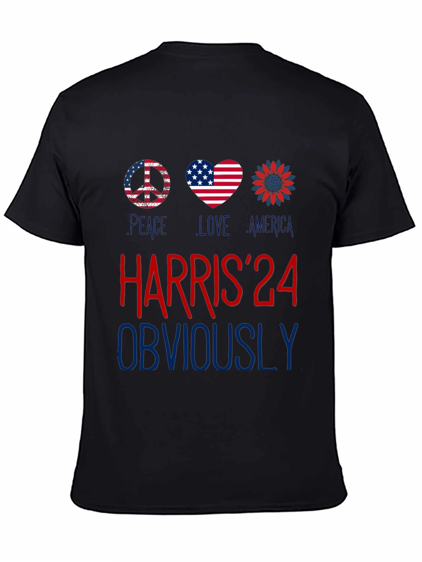 Harris 24 Peace Love America Graphic Tee