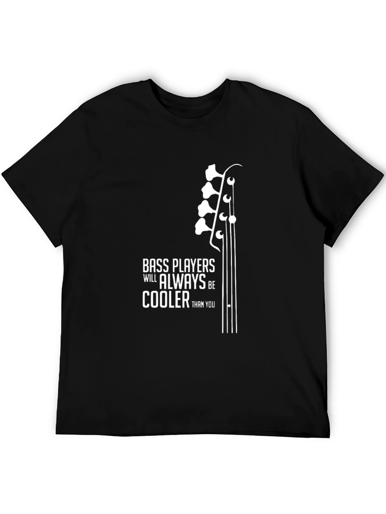 Cool Bass Player T-Shirt - Black