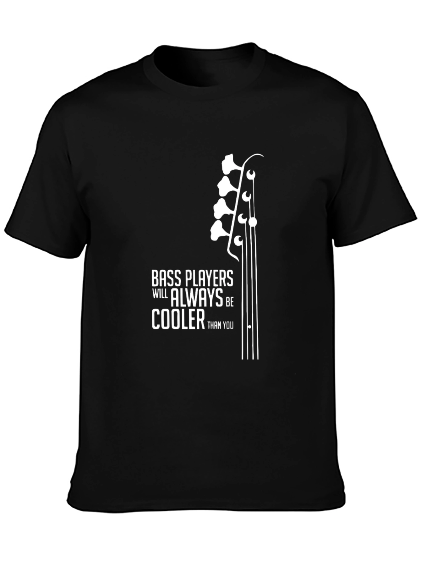 Cool Bass Player T-Shirt - Black