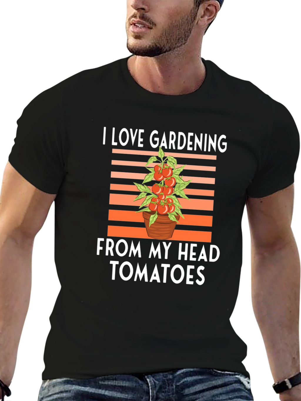 I Love Gardening From My Head Tomatoes T-Shirt