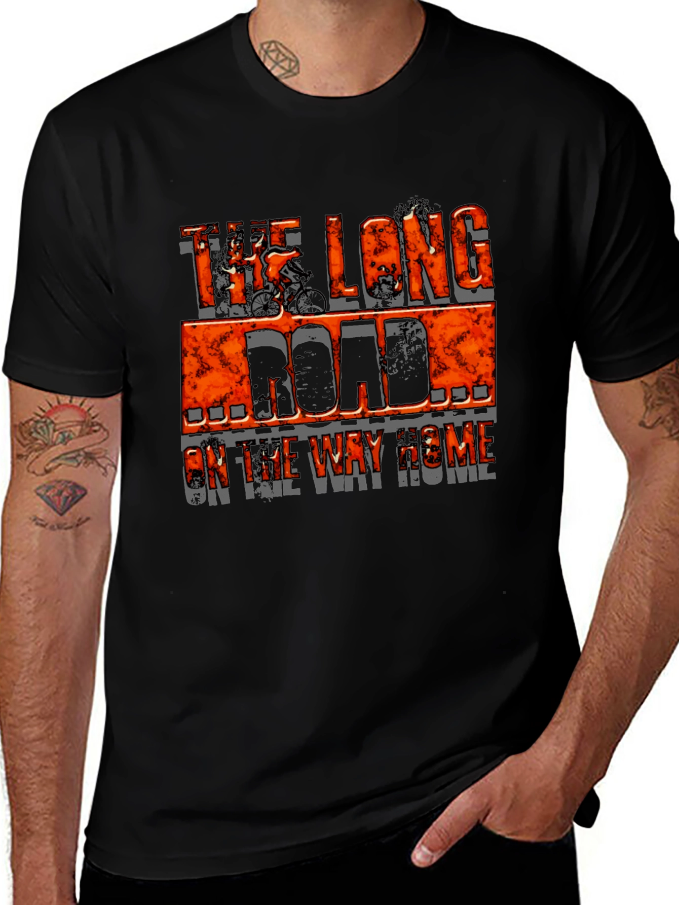 The Long Road Home Cycling Graphic T-Shirt
