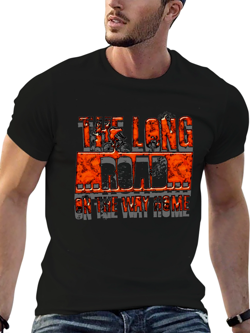 The Long Road Home Cycling Graphic T-Shirt
