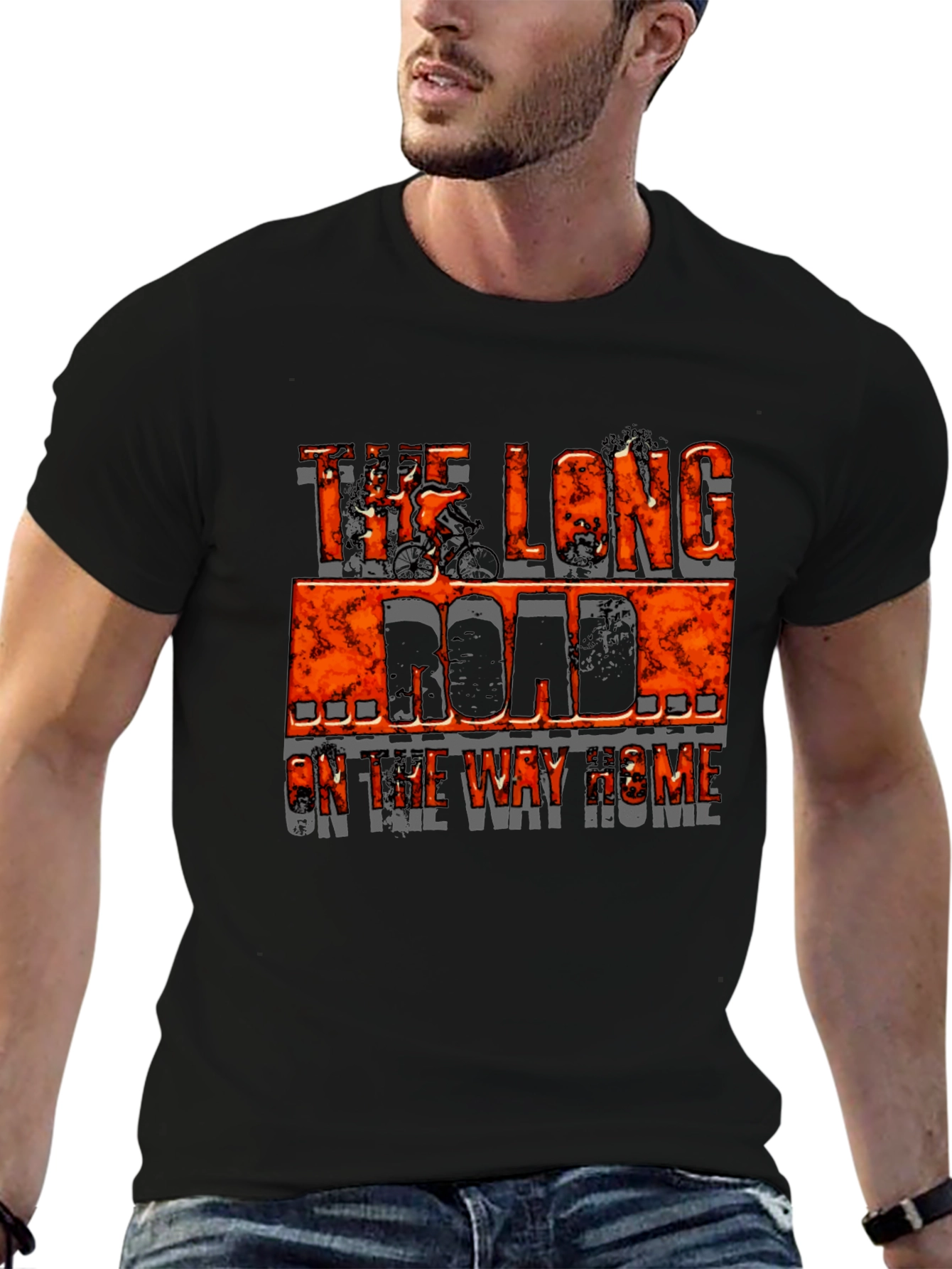 The Long Road Home Cycling Graphic T-Shirt