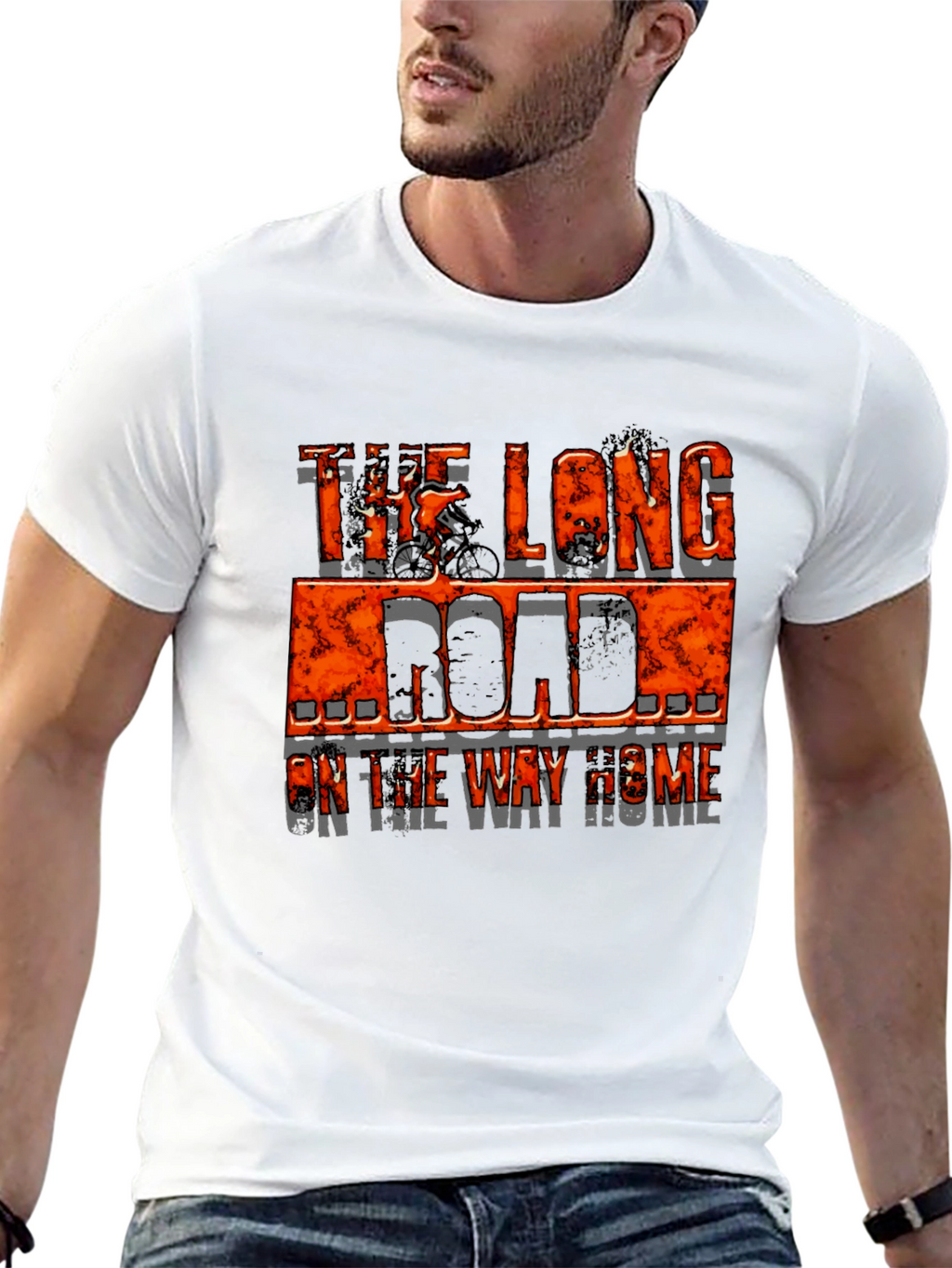 The Long Road Home Cycling Graphic T-Shirt