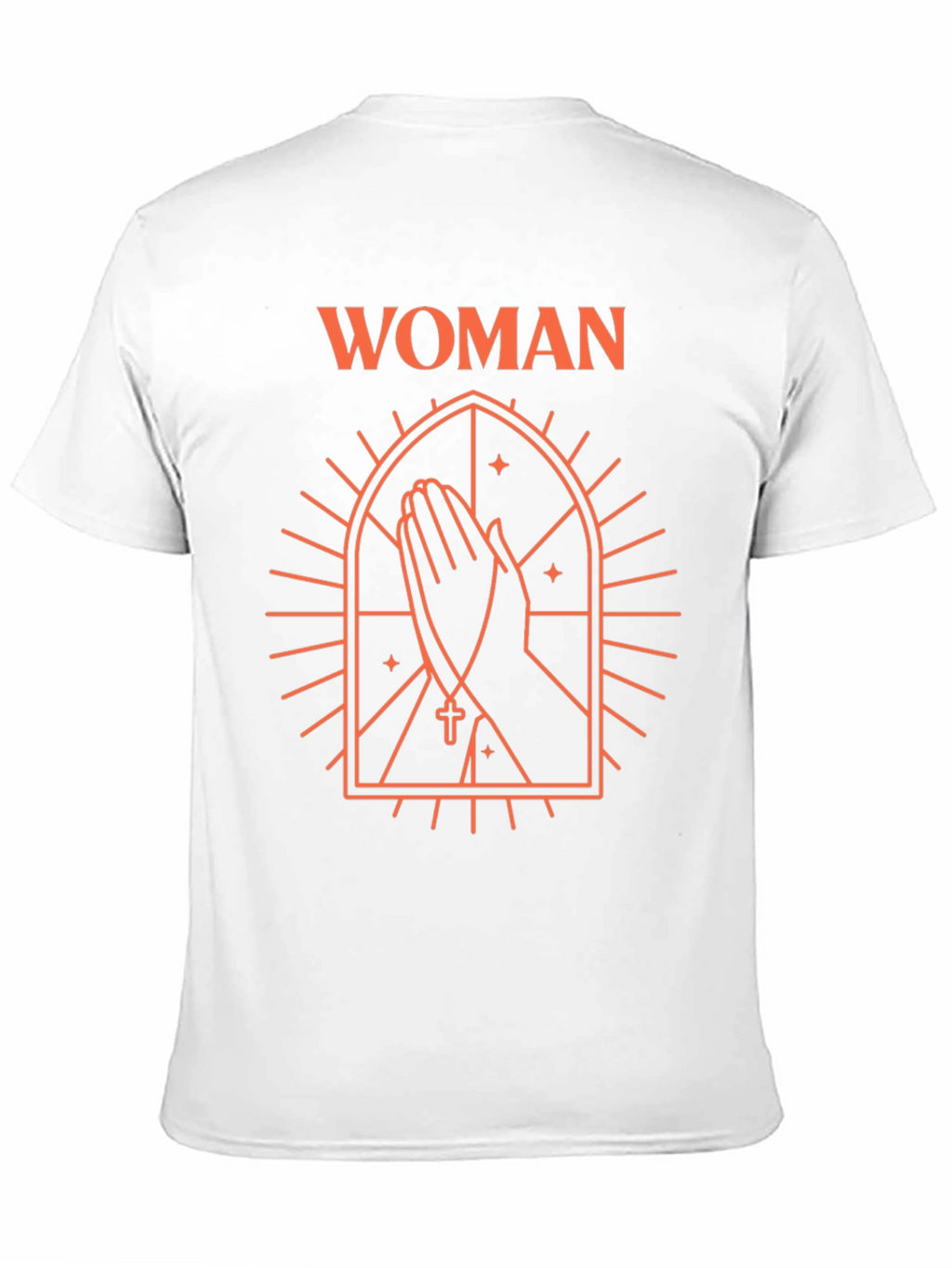 Woman Praying T-Shirt - Black Graphic Tee