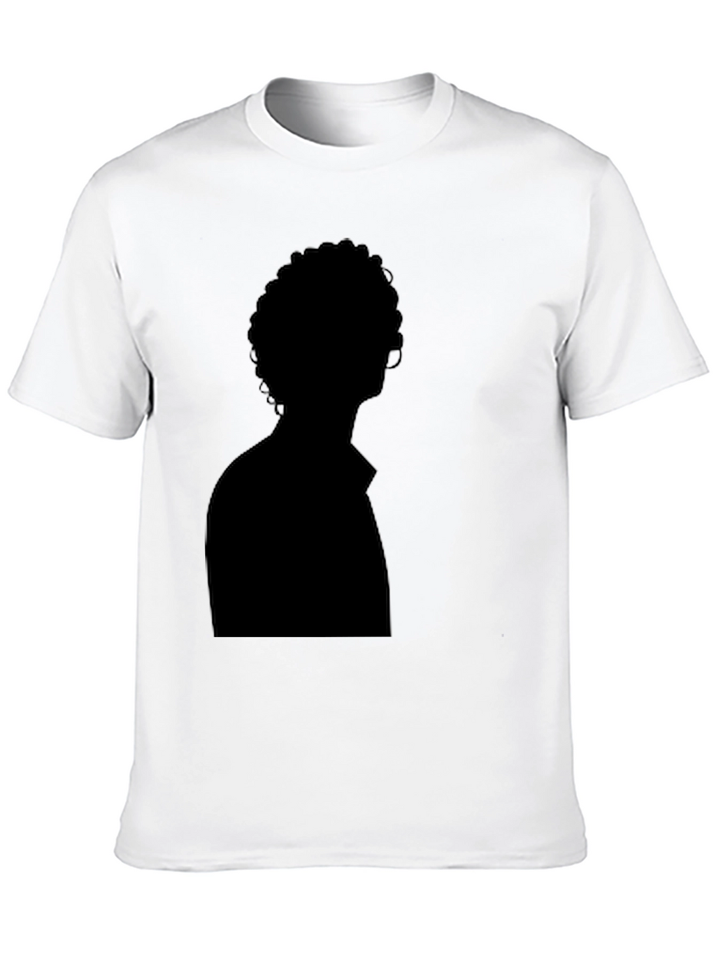 Silhouette Graphic Tee - Solid Black Casual Style