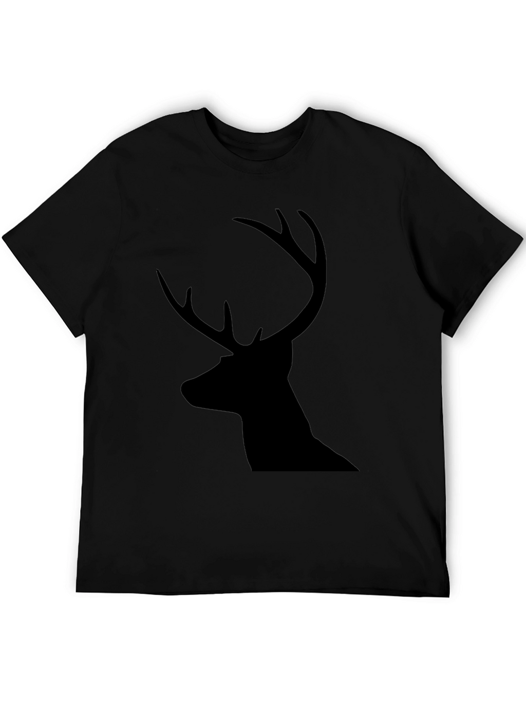 Deer Silhouette Graphic Tee - Classic Black T-Shirt