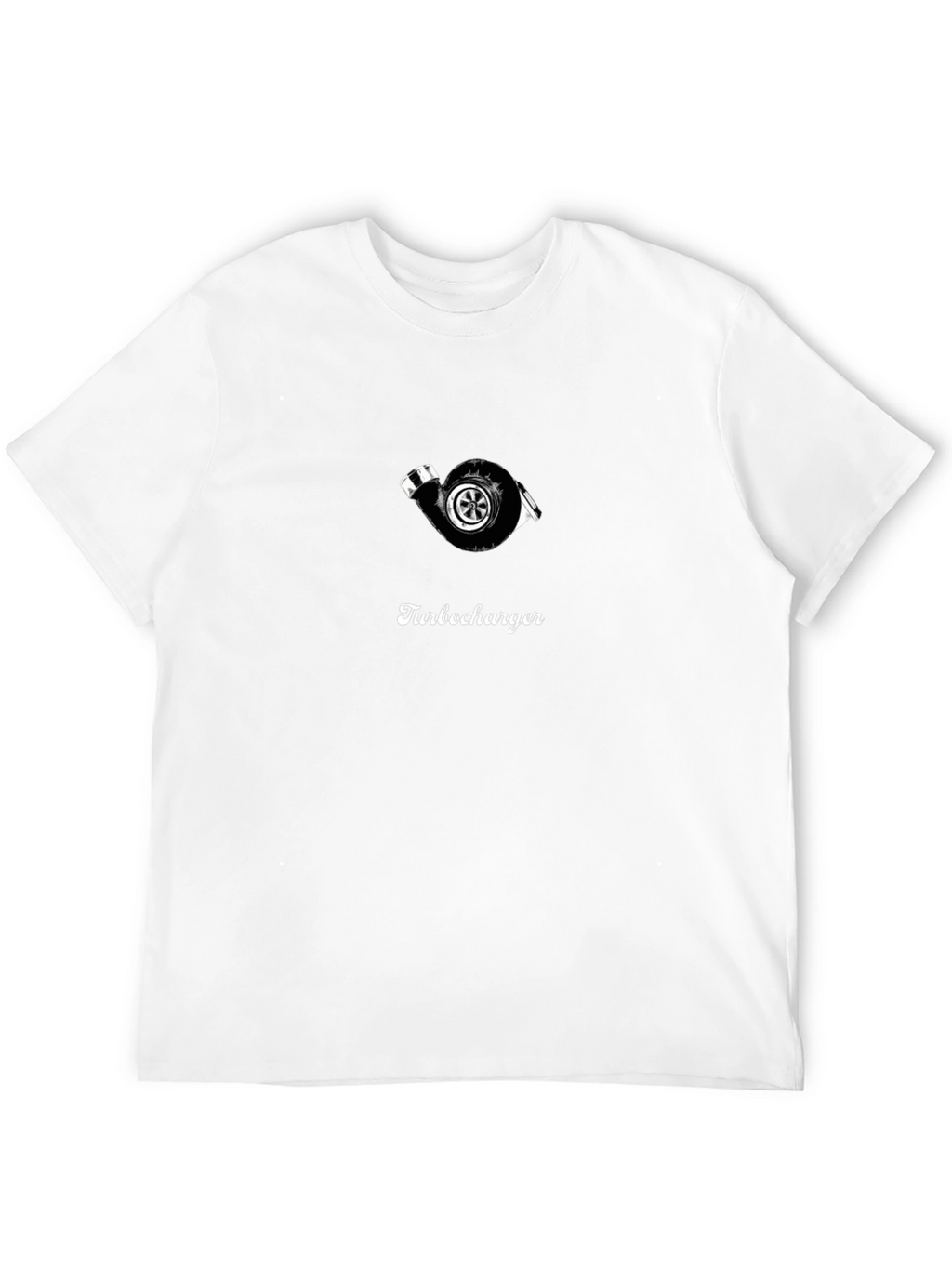 Turbocharger T-Shirt - Black Cotton Graphic Tee
