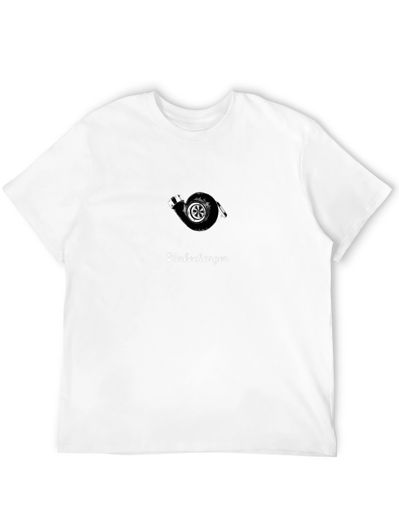 Turbocharger T-Shirt - Black Cotton Graphic Tee