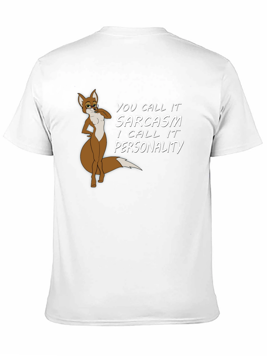 Sarcastic Fox Graphic Tee - Unisex Black T-Shirt