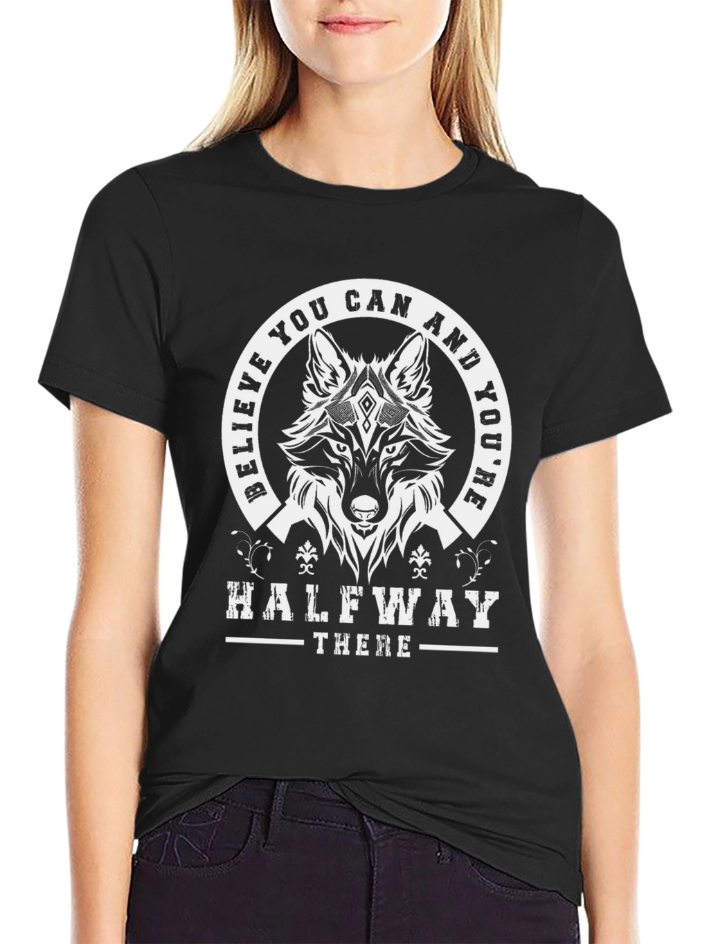 Believe You Can Wolf Graphic T-Shirt