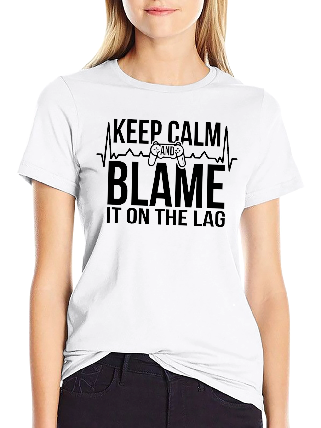 Keep Calm and Blame the Lag Gamer T-Shirt