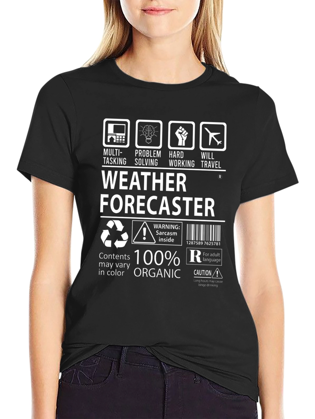 Weather Forecaster 100% Organic T-Shirt