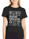 Weather Forecaster 100% Organic T-Shirt