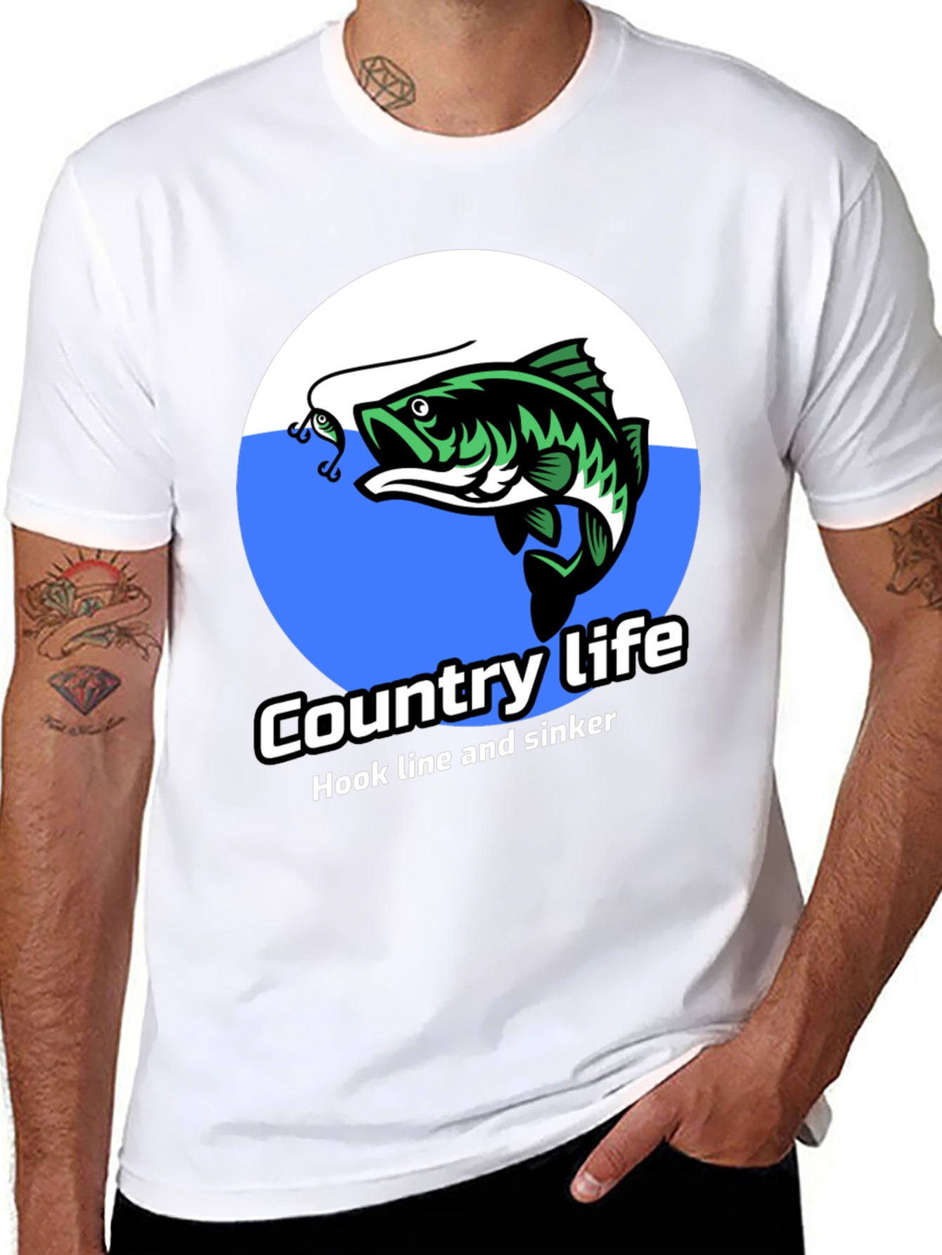 Country Life Bass Fishing T-Shirt