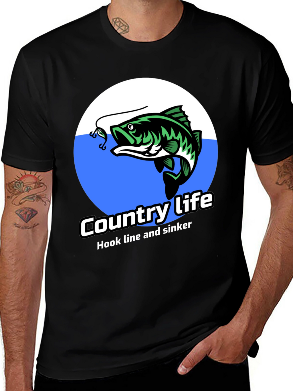 Country Life Bass Fishing T-Shirt