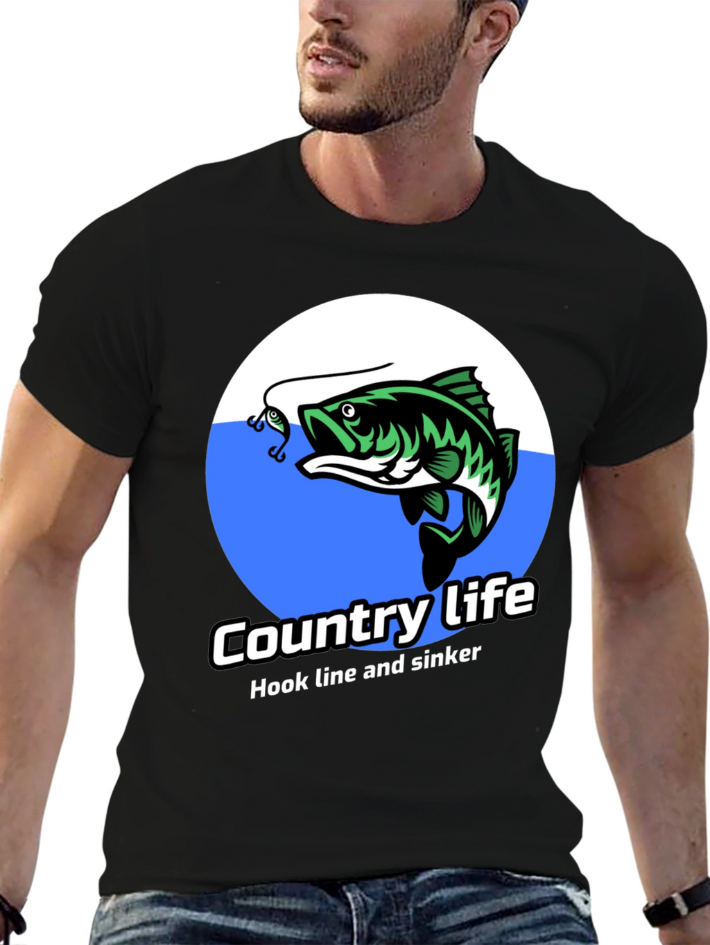 Country Life Bass Fishing T-Shirt