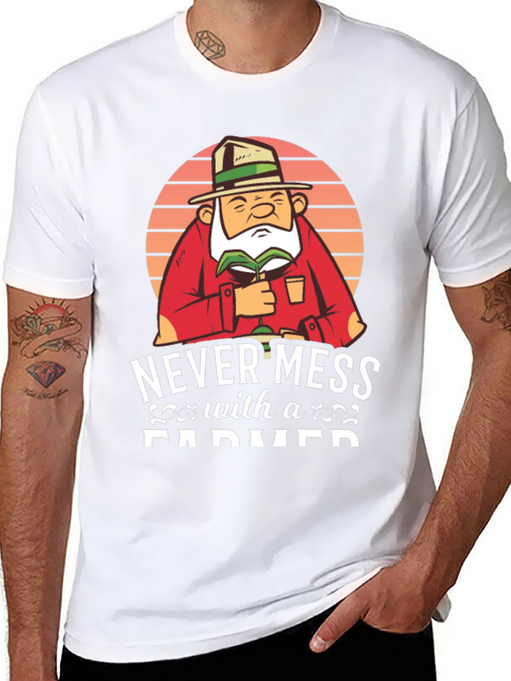 Never Mess With A Farmer Graphic Tee