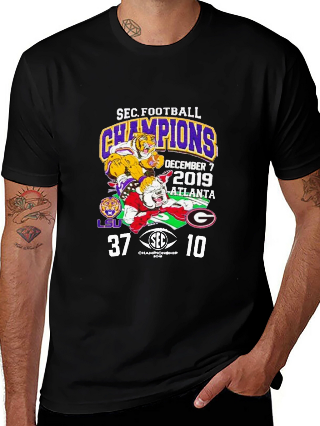 SEC Football Champions LSU Tigers Shirt