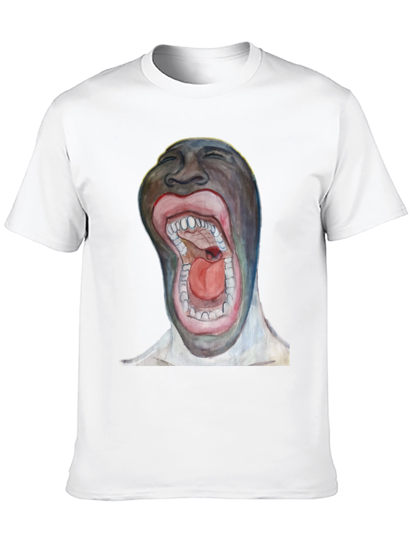 Surreal Open Mouth Graphic T-Shirt