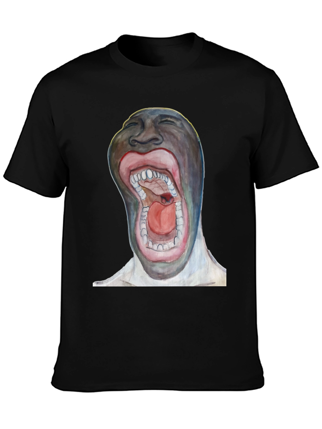 Surreal Open Mouth Graphic T-Shirt