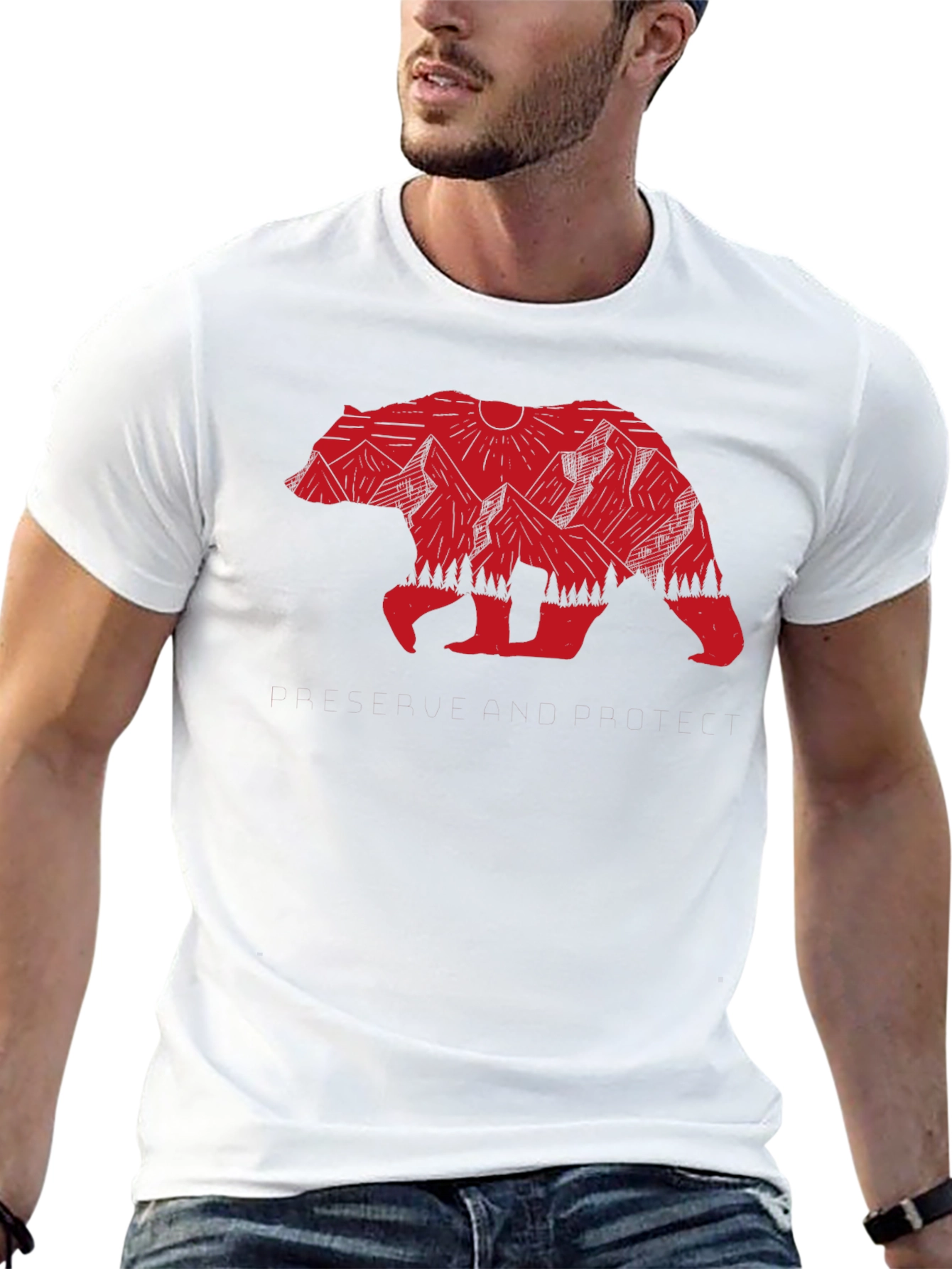 Bear Mountain Graphic Tee - Nature Inspired Design