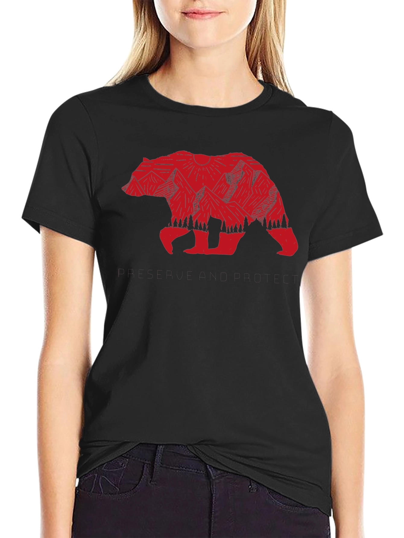 Bear Mountain Graphic Tee - Nature Inspired Design