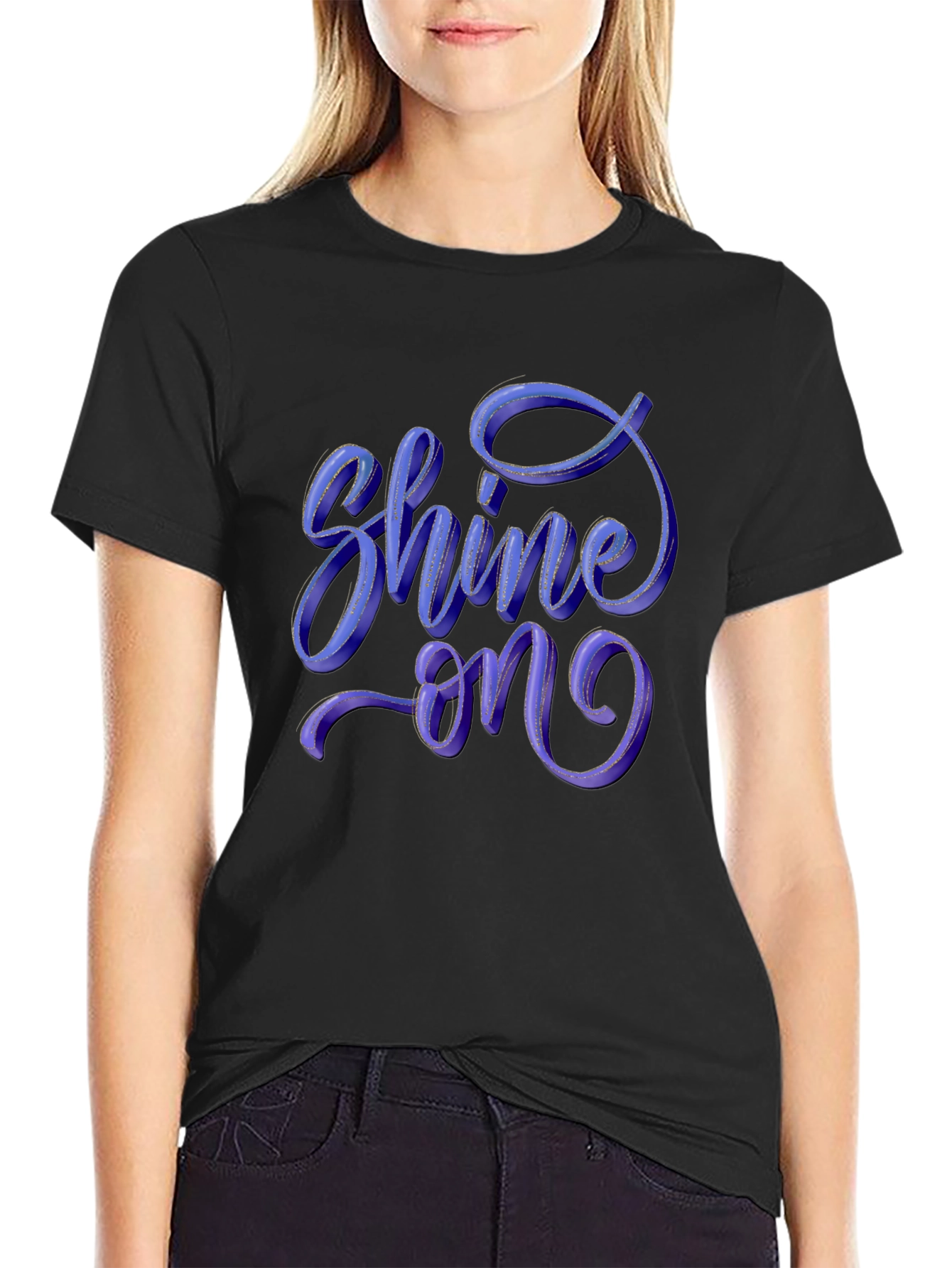 Shine On Graphic Tee - Stylish Comfort