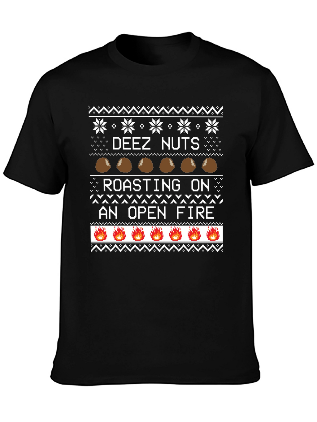Deez Nuts Roasting Ugly Christmas Sweater T-Shirt