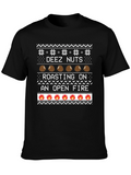 Deez Nuts Roasting Ugly Christmas Sweater T-Shirt