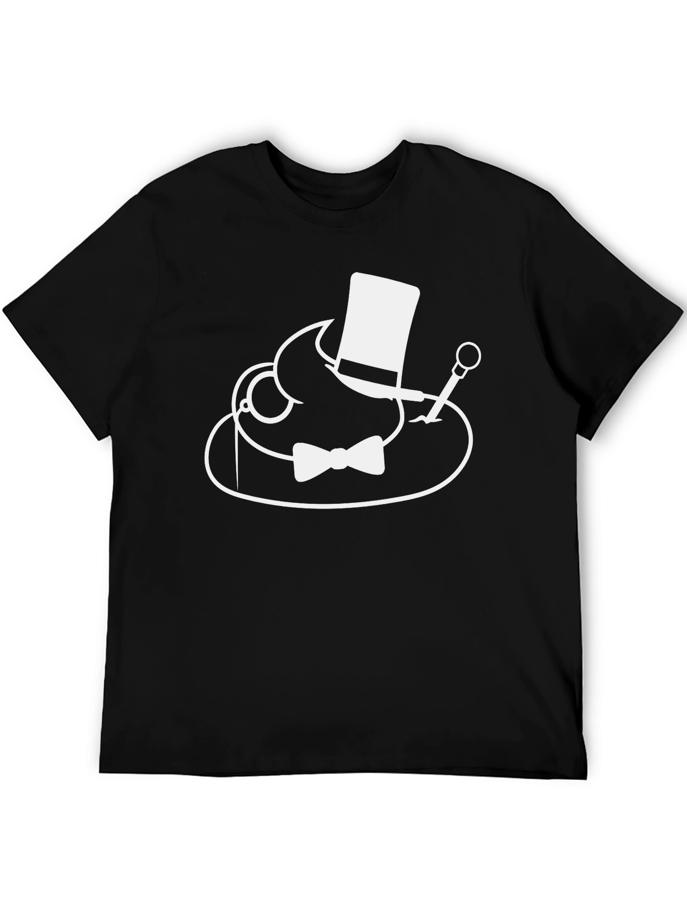 Dapper Top Hat Bow Tie T-Shirt - Unique Graphic Tee