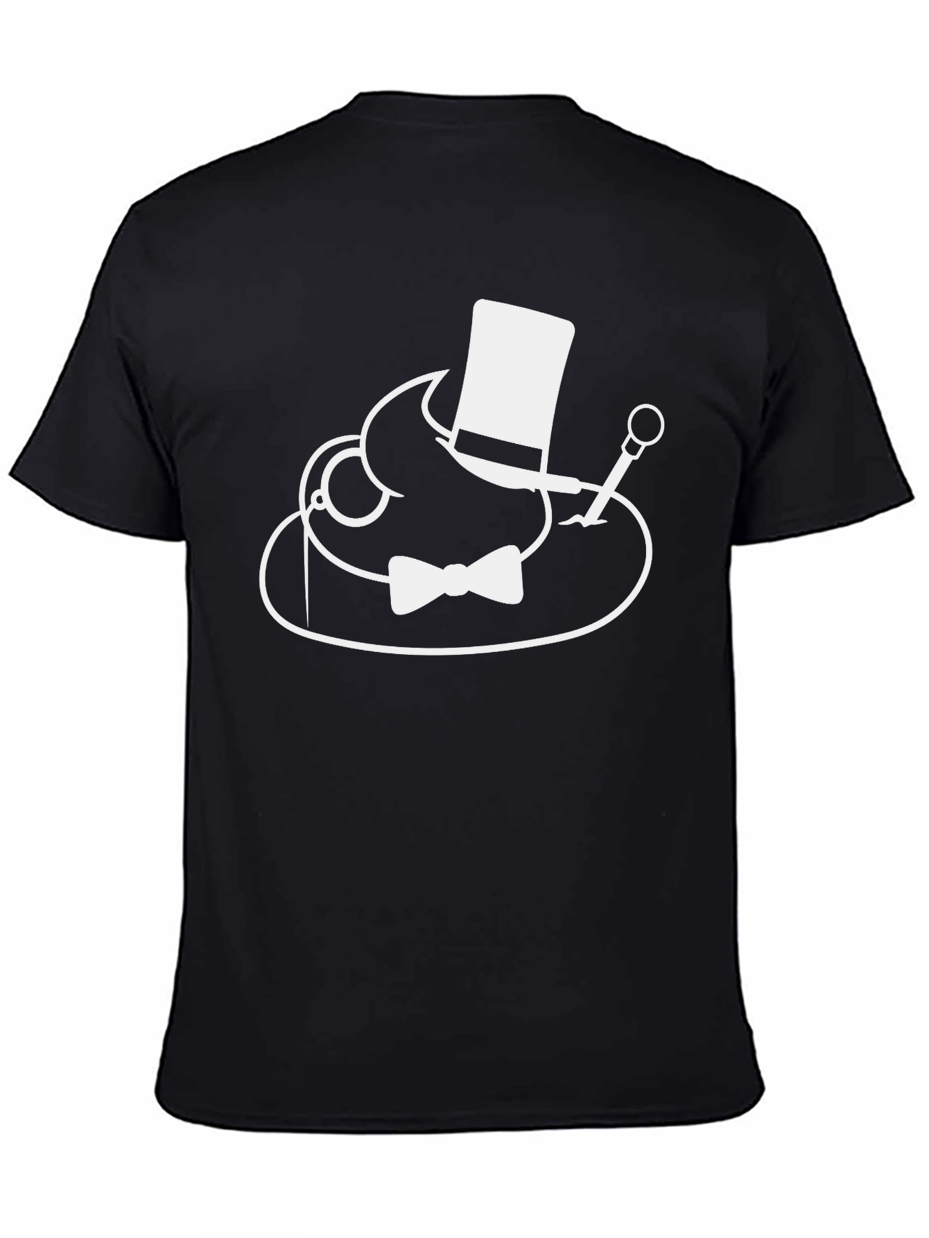 Dapper Top Hat Bow Tie T-Shirt - Unique Graphic Tee