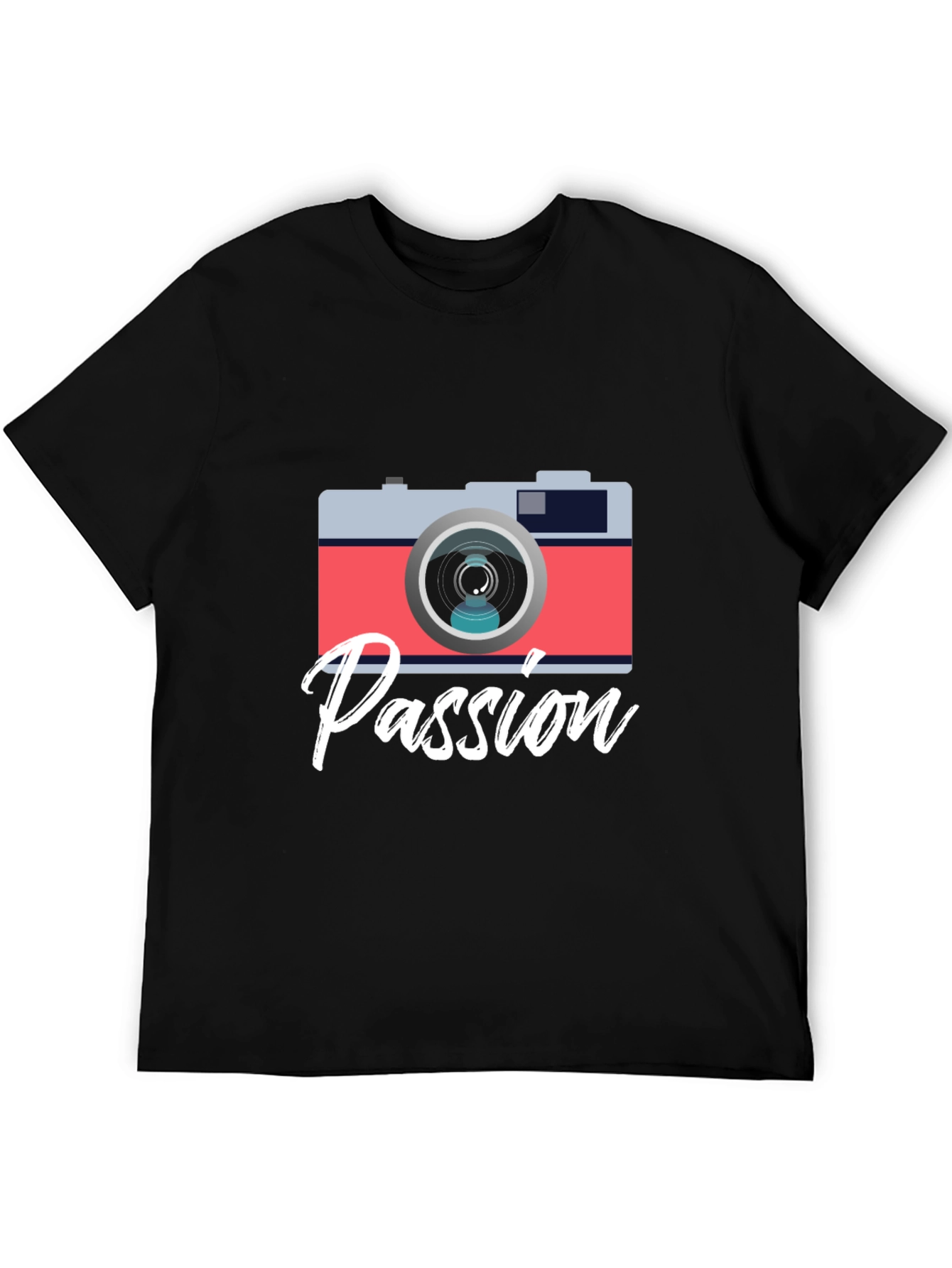 Passion Camera Graphic Tee - Photography Lover Shirt
