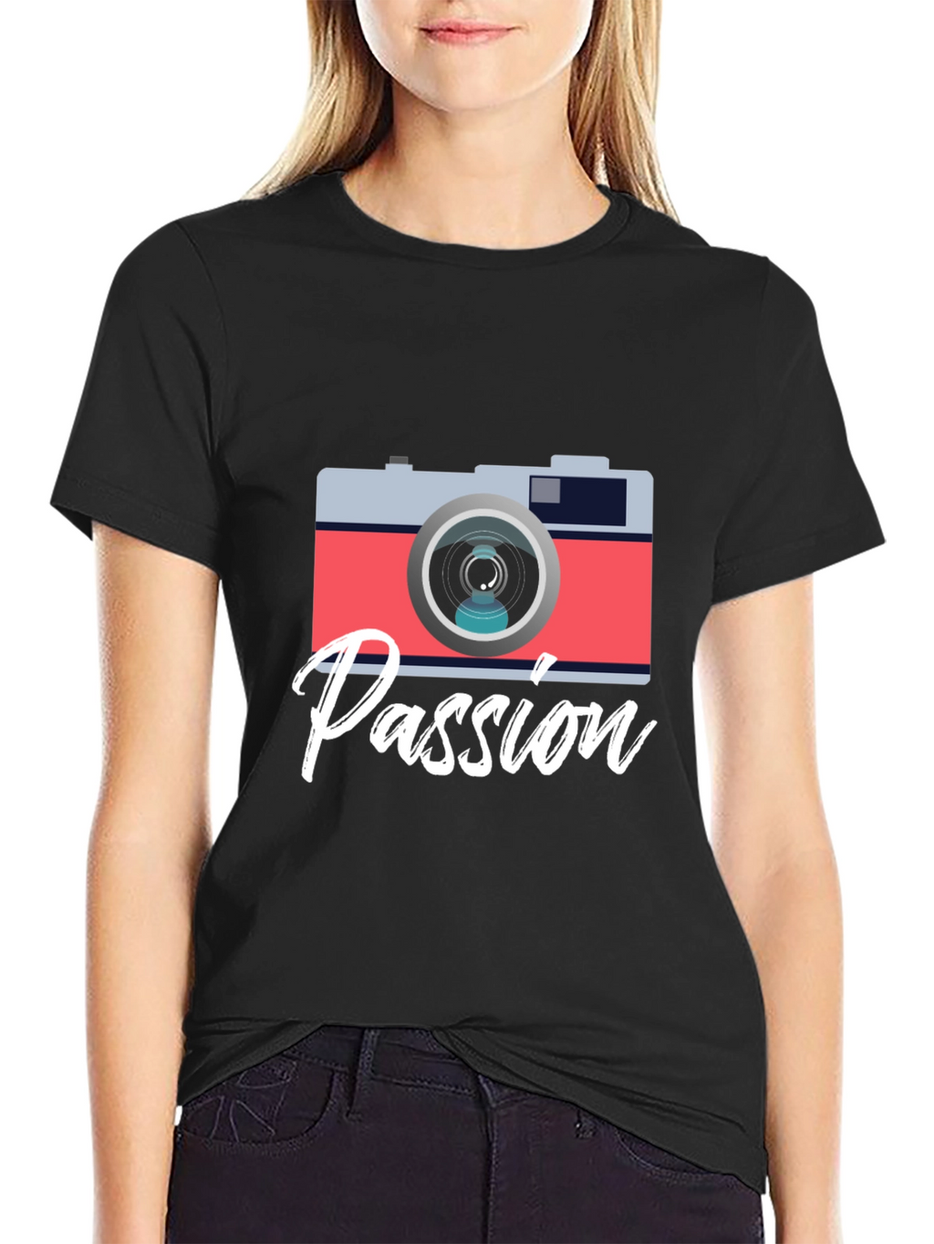Passion Camera Graphic Tee - Photography Lover Shirt