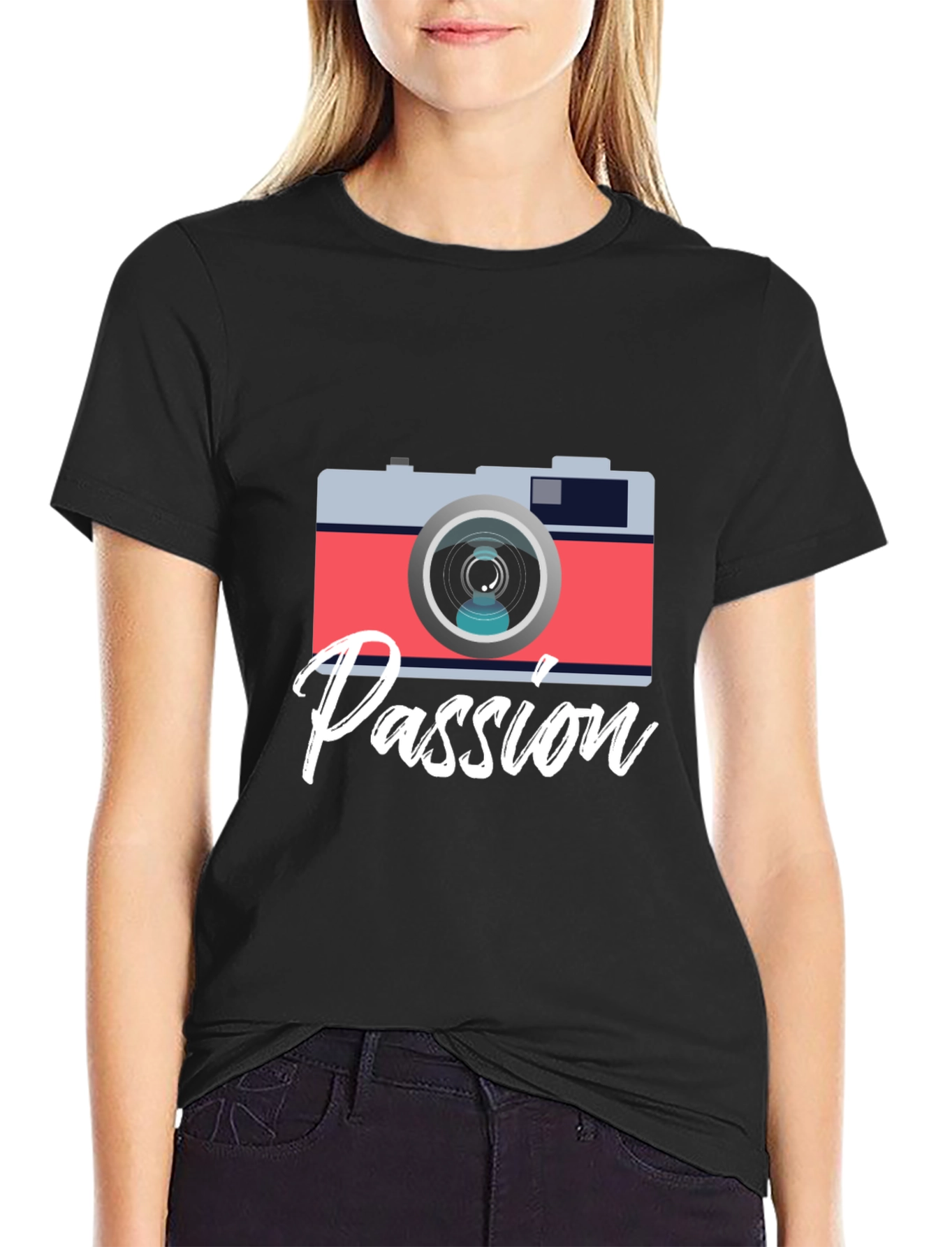 Passion Camera Graphic Tee - Photography Lover Shirt