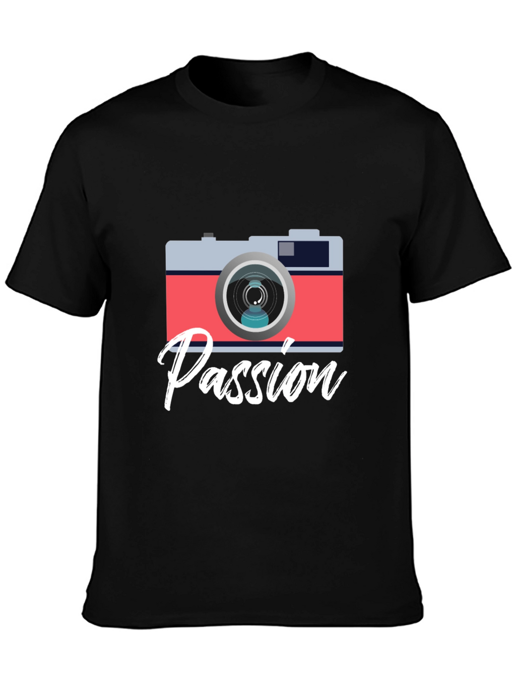 Passion Camera Graphic Tee - Photography Lover Shirt