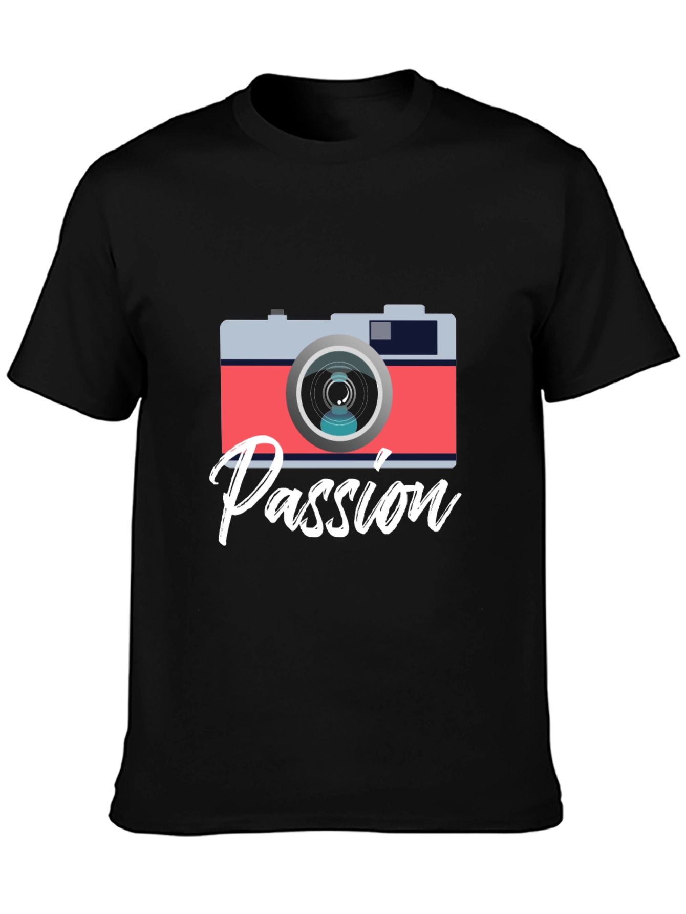 Passion Camera Graphic Tee - Photography Lover Shirt