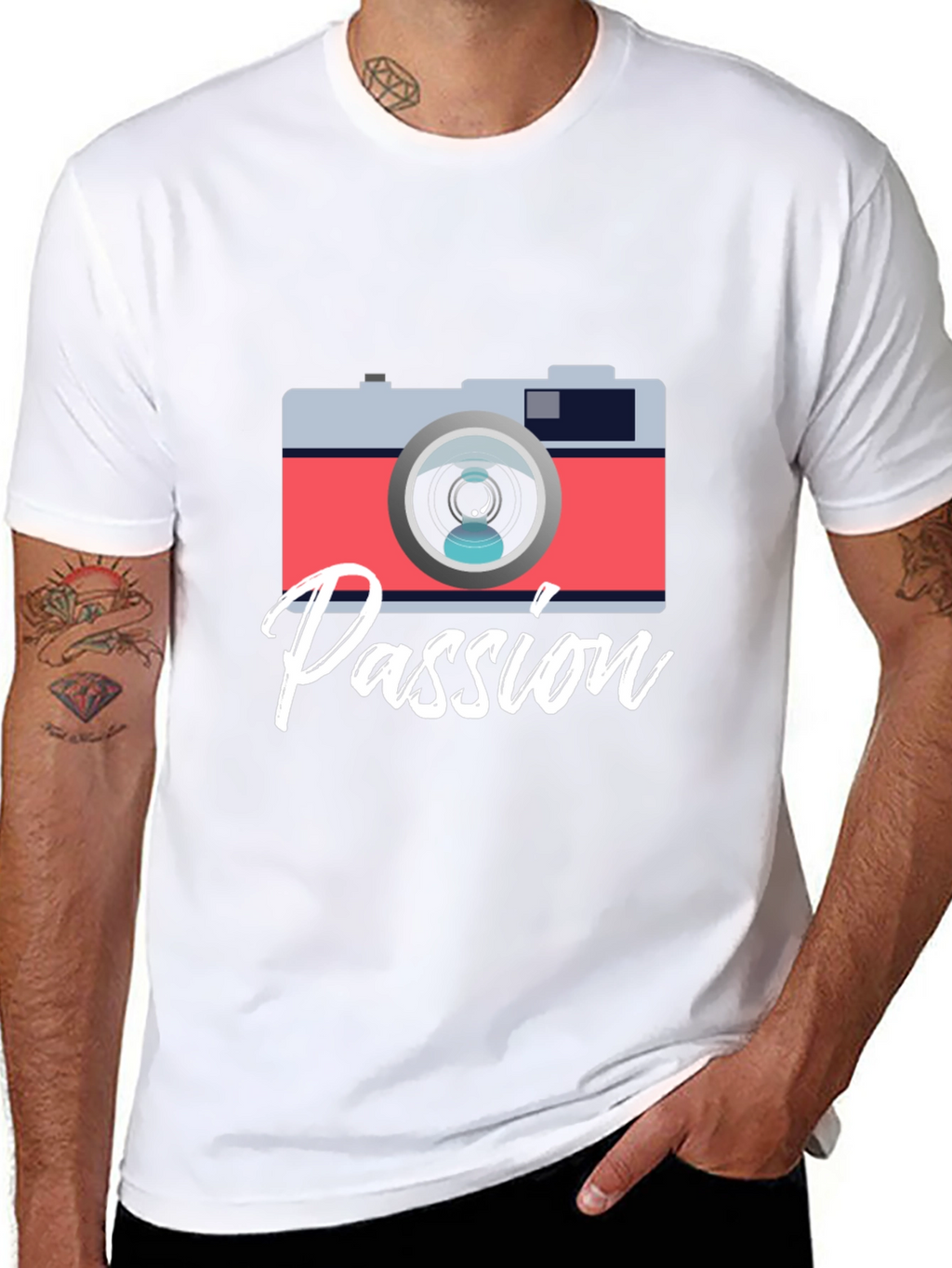 Passion Camera Graphic Tee - Photography Lover Shirt
