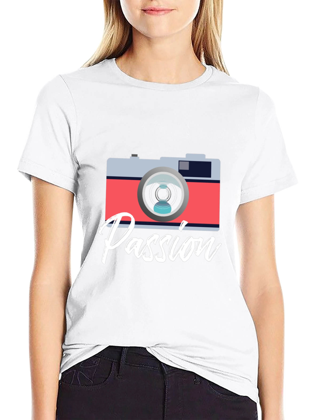 Passion Camera Graphic Tee - Photography Lover Shirt