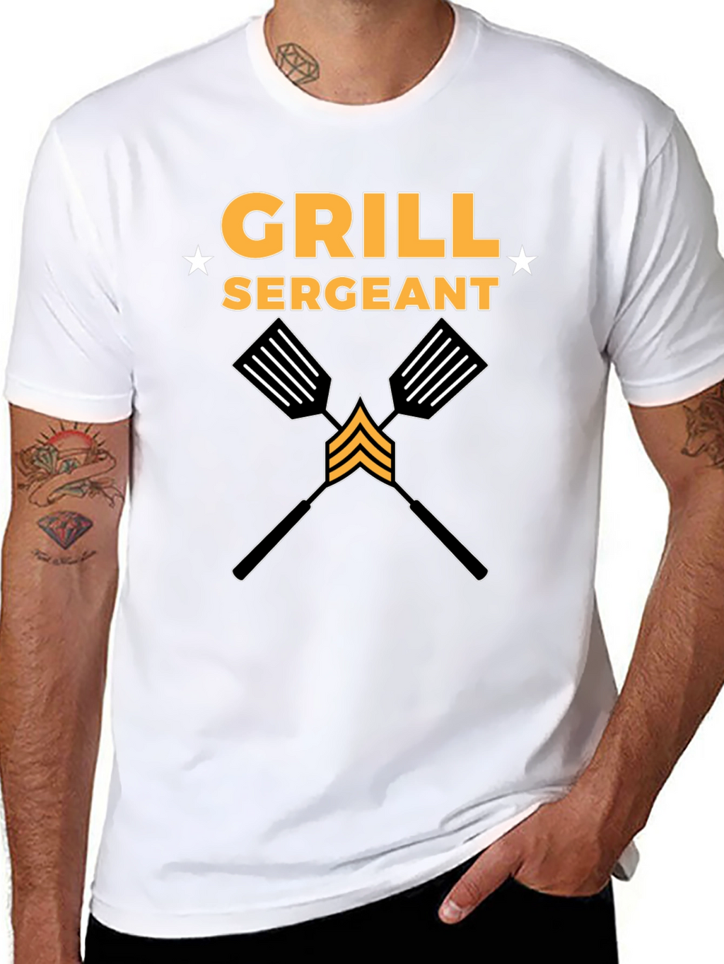 Grill Sergeant BBQ T-Shirt - Funny Grilling Design